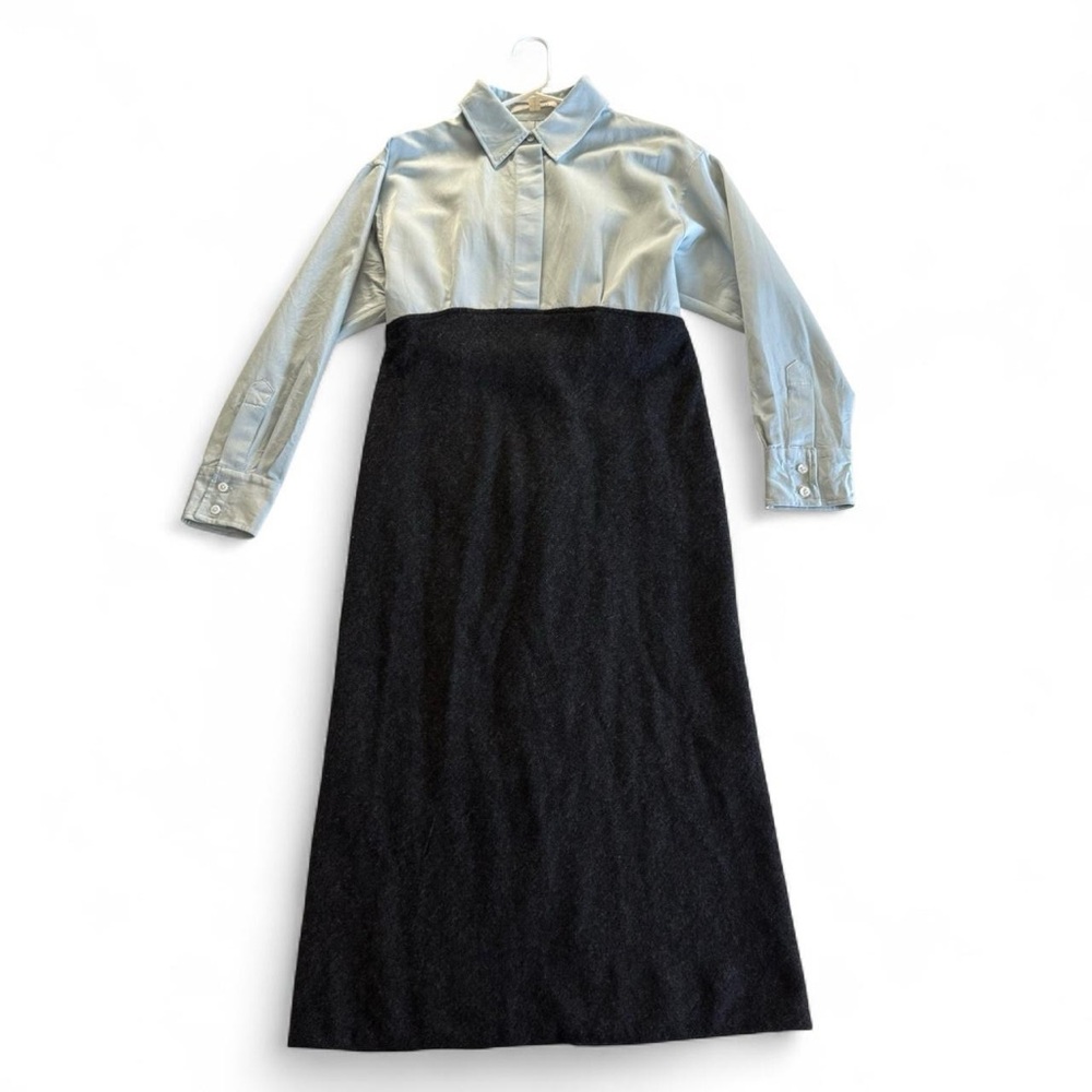 SOLD Marc Jacobs Wool Blend Maxi Shirt Dress - Size 12 - US Medium
